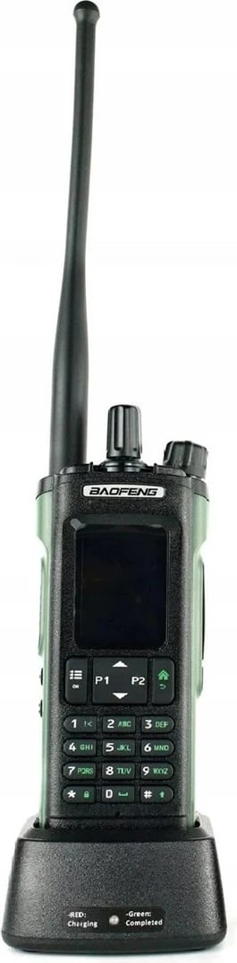 Radio portative BAOFENG DM-32E HTQ, DMR, bandë aviacioni, 2200 mAh, E zezë