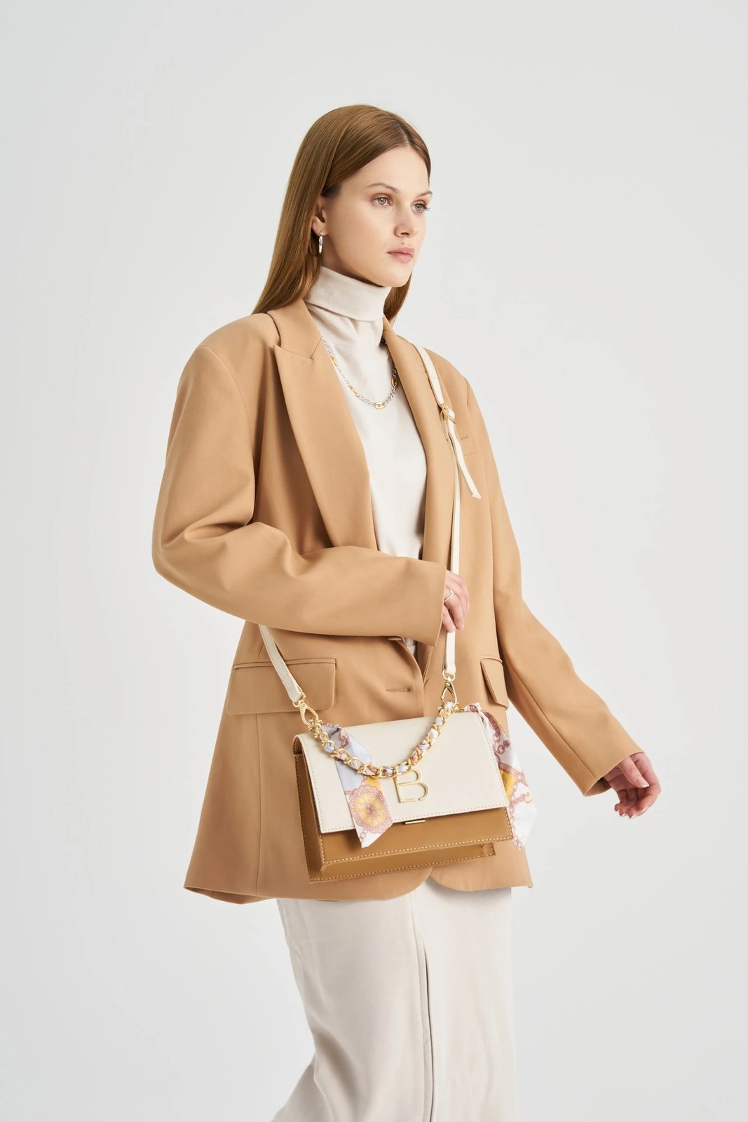 Çantë crossbody Lucky Bees, krem, kafe e hapur, 918 Çantë crossbody Lucky Bees, krem, kafe e hapur, 918