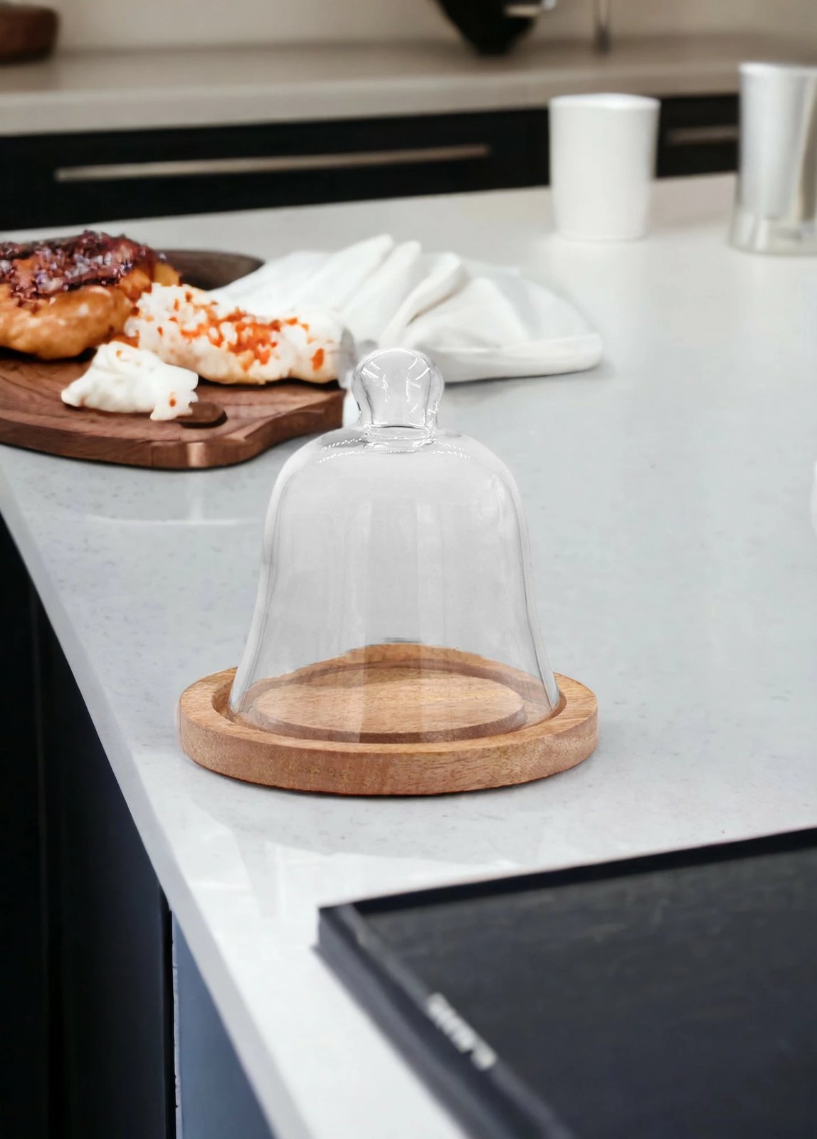 Pjatë për servirje torte Hermia, CAM0391, transparente, 15x16x16cm