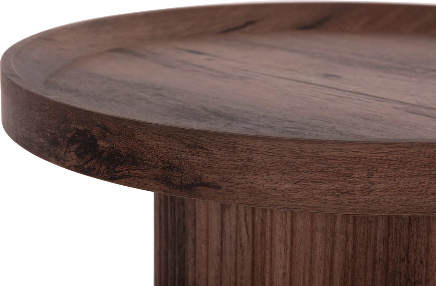 Tavolinë anësore MARGON, ngjyrë druri e errët, FH18027, Φ45x50.5 cm