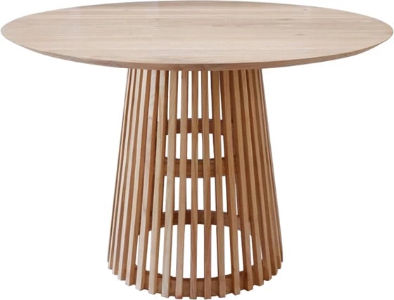 Tavolinë e rrumbullakët FRANTZ, dru mindi natyral, Φ150x78.5cm, FH9457.01