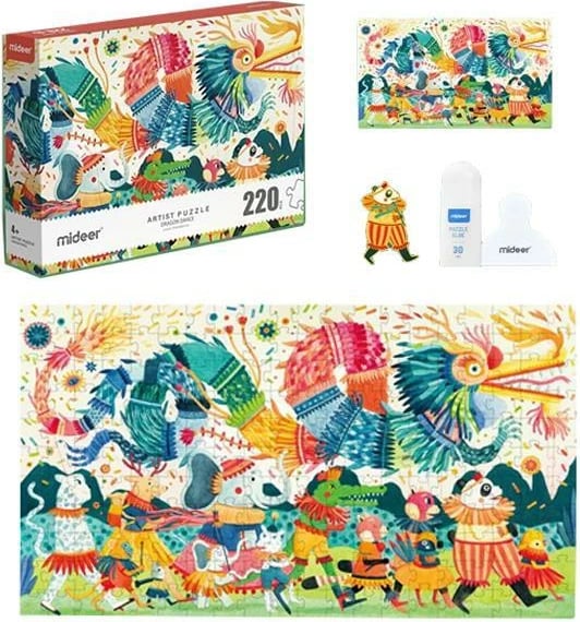Puzzle Mideer Artist Dragon Dance 220 Pjesë me Pin