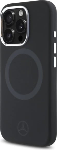 Mbështjellës Mercedes Silicone MagSafe për iPhone 16 Pro Max, Zi