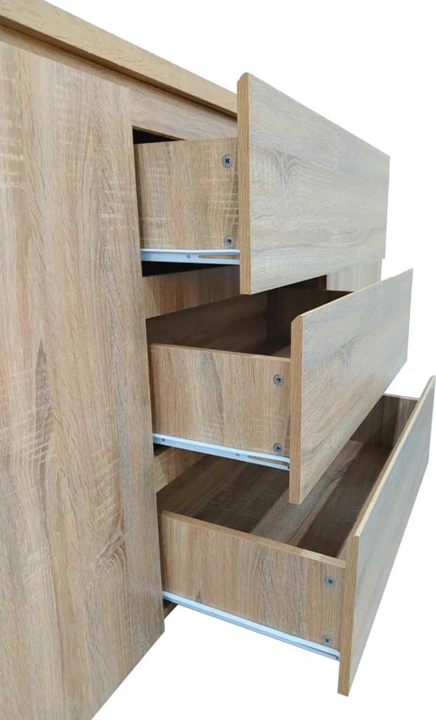 Bufe Kalya, ngjyrë sonoma, 220x49x89.5cm