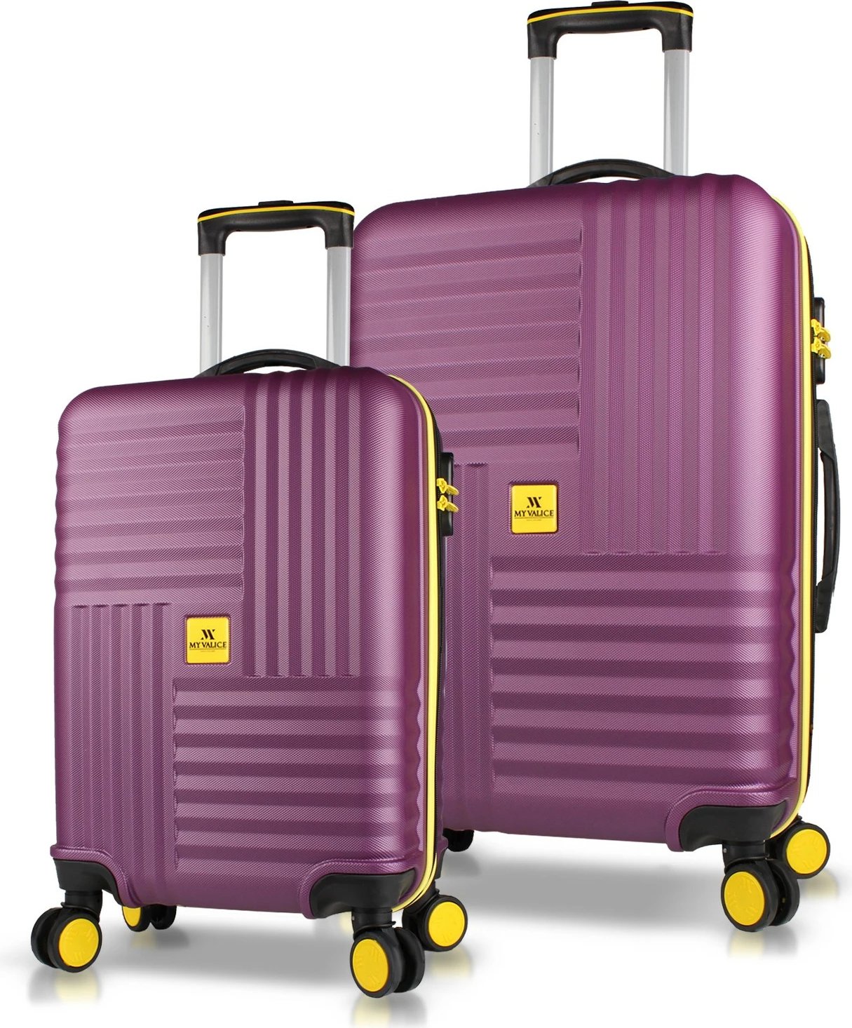 Set valixhesh (2 copë), ngjyrë damson, Zoozie Bags, 8234