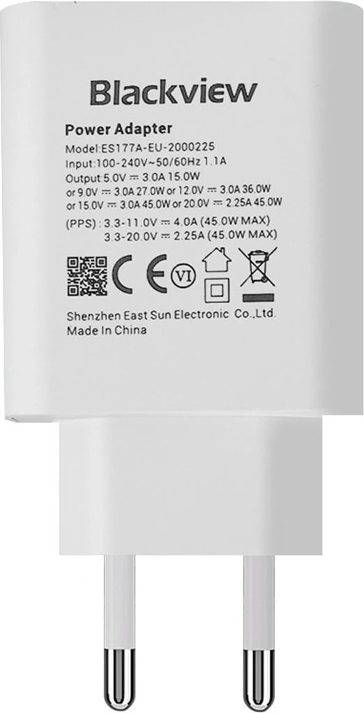 Karikues muri Blackview CHAR-45W/BV, 45W, USB Type-C, Bardhë