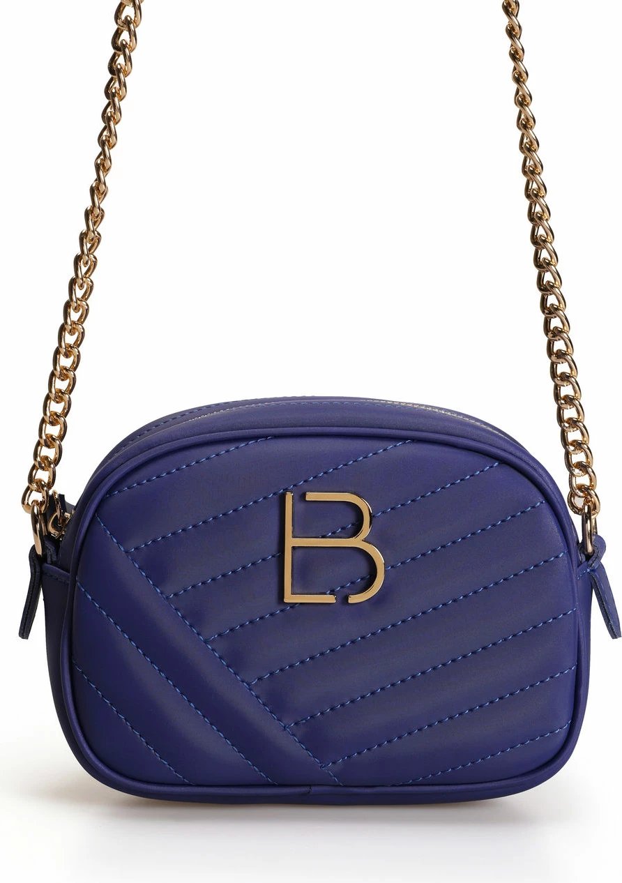Çantë crossbody, ngjyrë sax blue, Lucky Bees, 1298