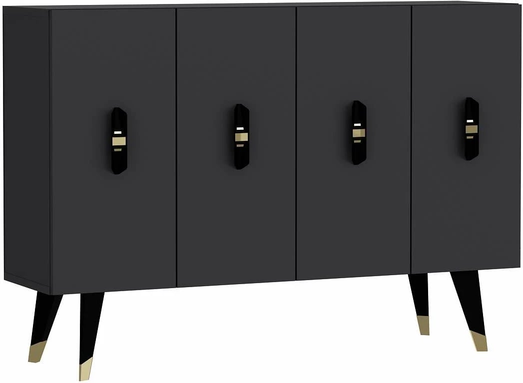 Konsol Skye Decor, anthracite, e zezë, e artë, 8170KM-32