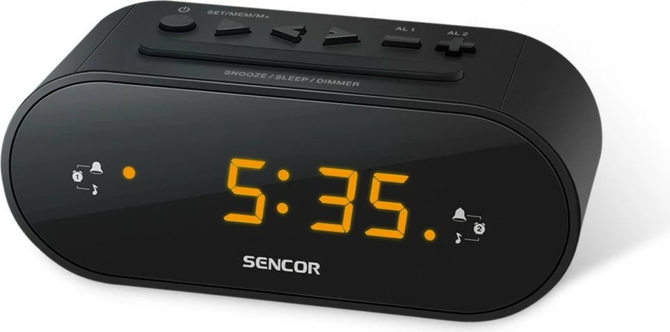 Radio me orë Sencor SRC 1100 B ,E Zezë