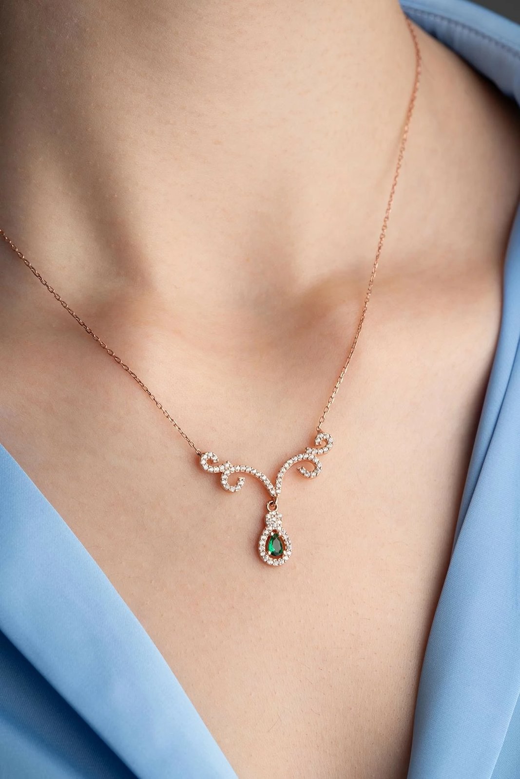 Varëse argjendi Jumeon, ngjyrë rozë e arit dhe e gjelbër, NRZ999738