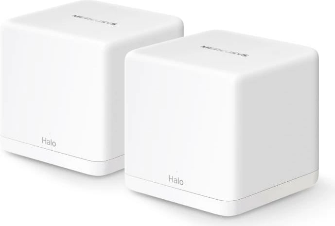 Router Wi‑Fi Mesh, Mercusys Halo H60X, AX1500 deri 1.5 Gbps, i bardhë, set 2-pack