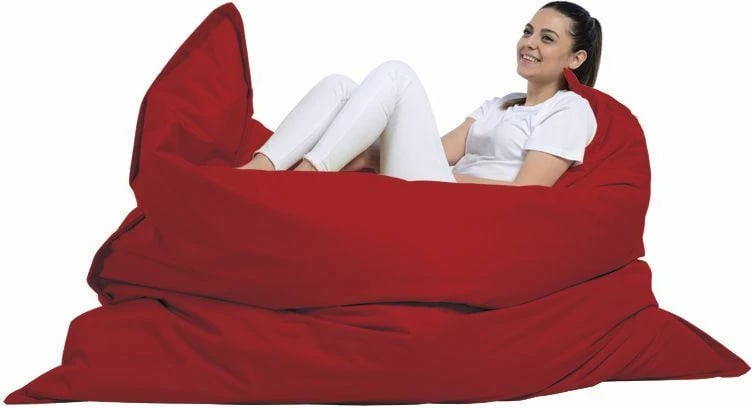 Jastëk i madh për kopsht, ngjyrë e kuqe, Atelier del Sofa, 140x180cm