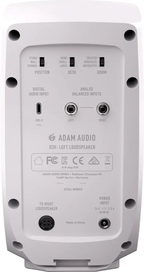 Monitorë studio ADAM AUDIO D3V, të bardhë