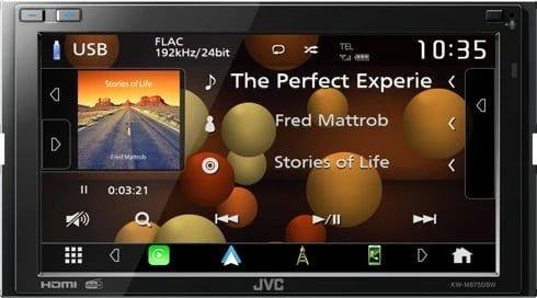 Media player JVC KW-M875DBW, 2 DIN, 180W, 6.8 inç, e zezë