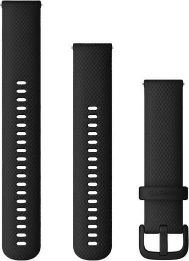 Rrip Garmin Quick Release, Silikon, 20 mm, Ngjyrë e zezë