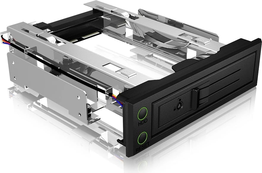 Kasë ICY BOX IB-166SSK-B, për HDD 3.5", SAS/SATA III, Hot-swap, e zezë