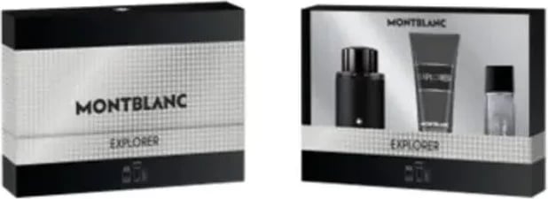 Set Eau de Parfum për meshkuj Montblanc Explorer 100ml, 3 copë