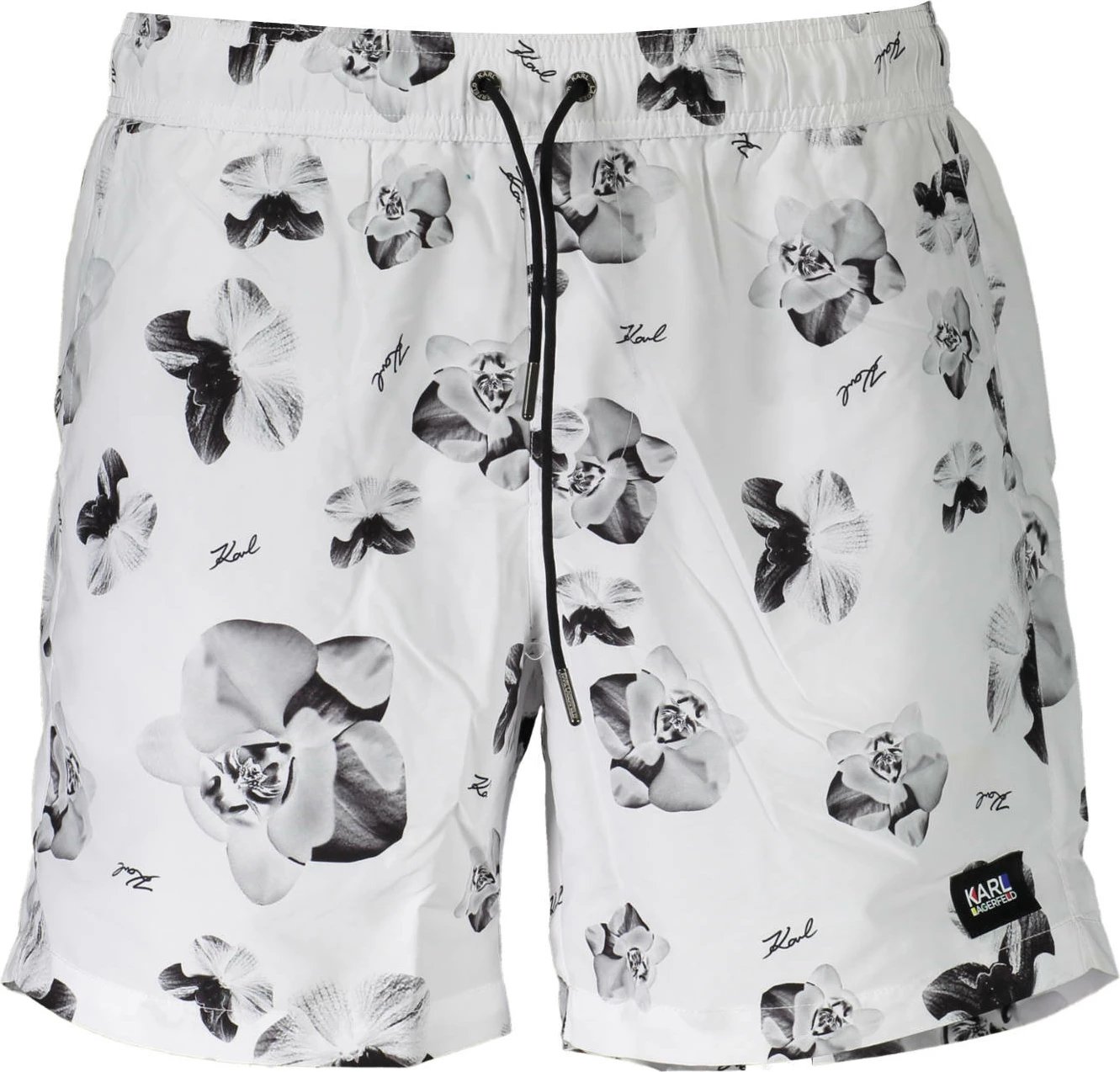 Të poshtme noti KARL LAGERFELD BEACHWEAR për meshkuj, të bardha