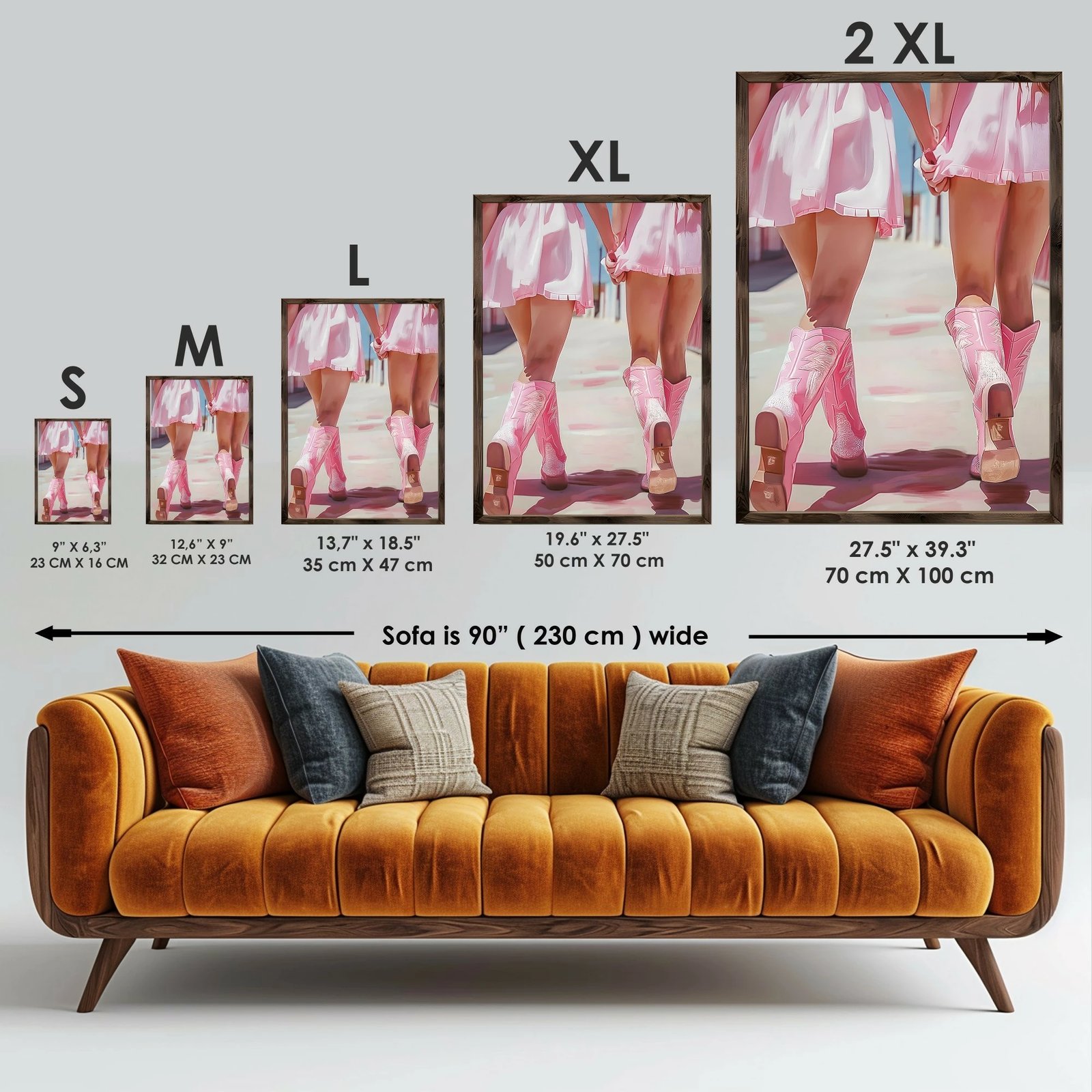 Pikturë dekorative me kornizë MDF, Wallity, GE085-L