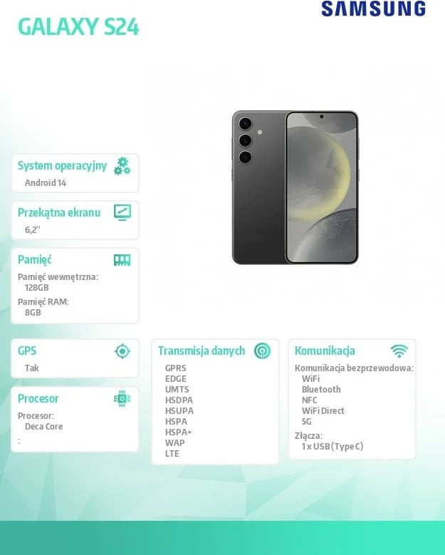 Celular Samsung Galaxy S24 5G Enterprise Edition, 8/128GB, i zi