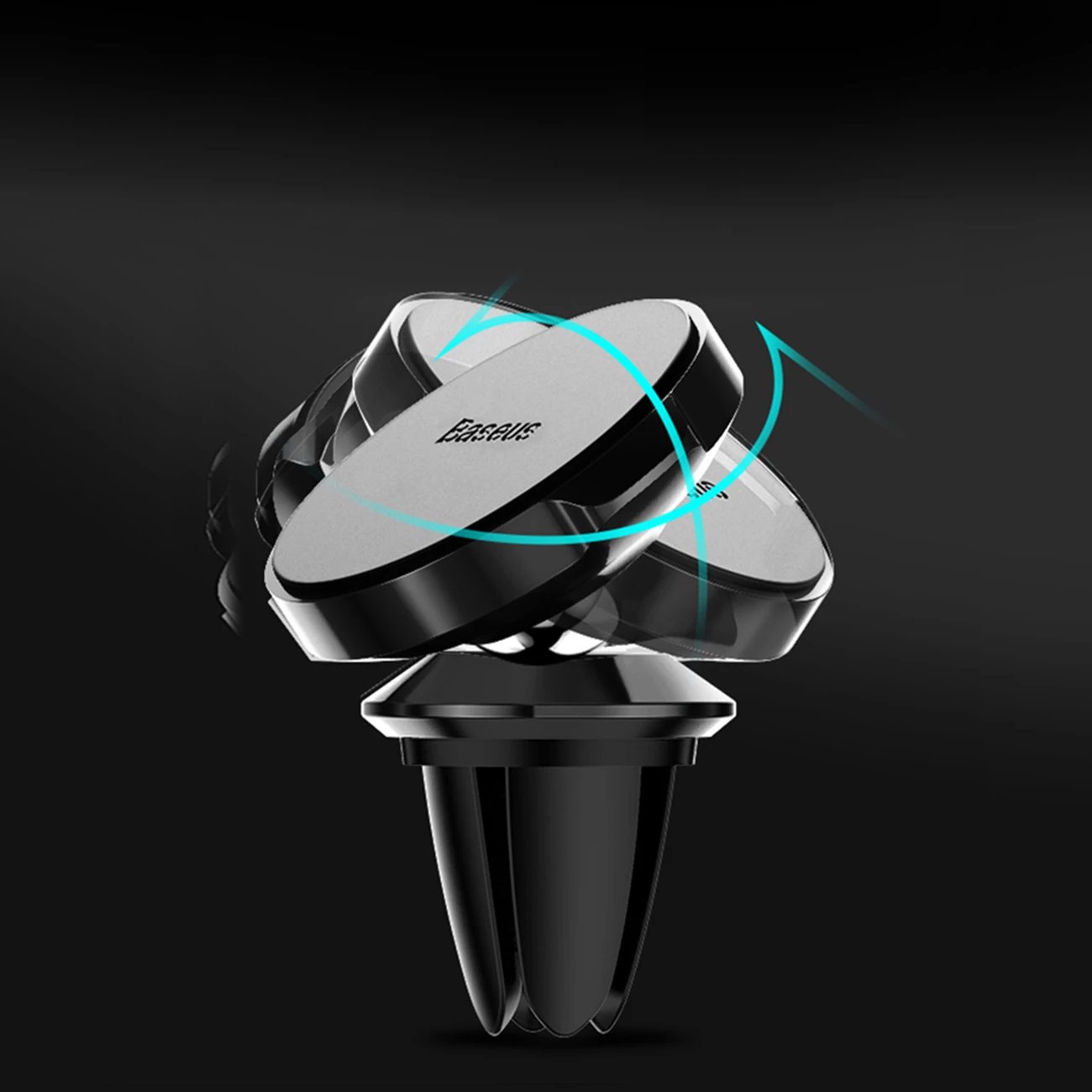 Mbështjellës magnetik për veturë Baseus Small Ears SUER-A01, për ajrosje, i zi