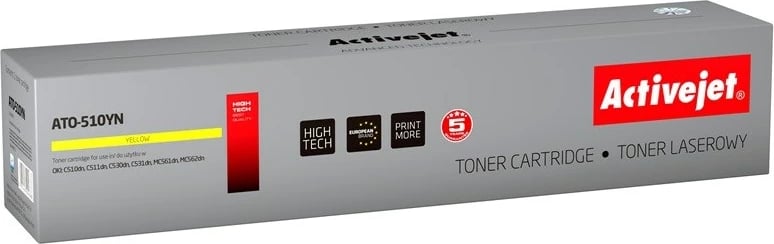 Toner zëvendësues Activejet ATO-510YN  për printer Oki, i verdhë