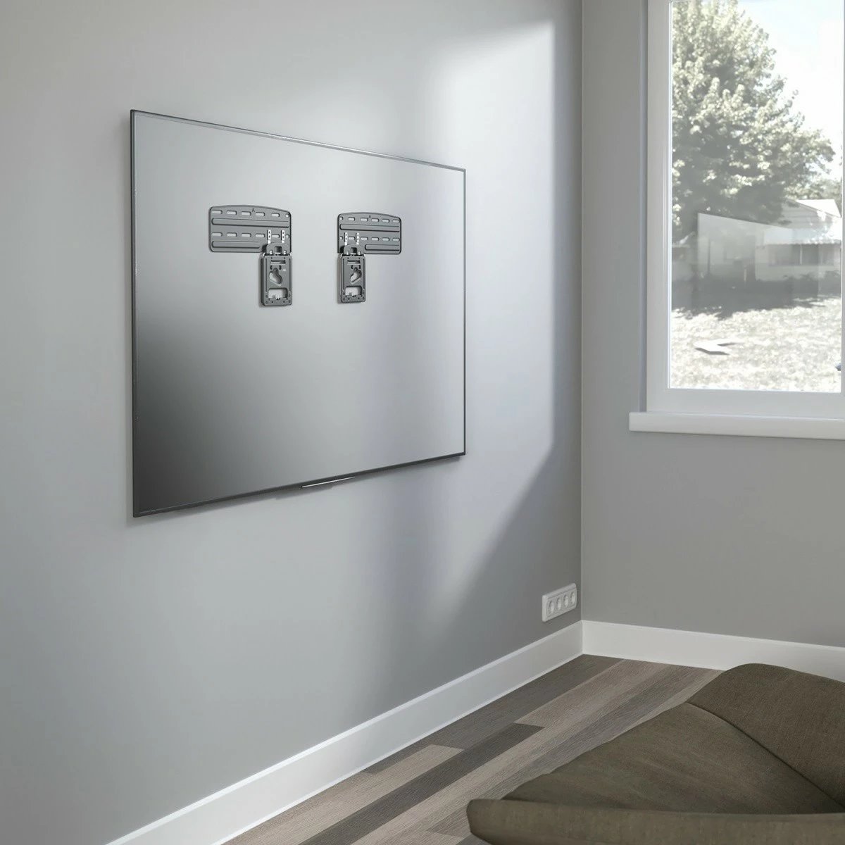 Mbajtës muri për TV Maclean MC-806N, për 43-85 inç, i zi