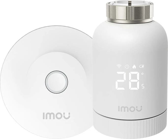 Set kokë termostatike smart IMOU KIT-TRV1-EU-2 me gateway ZigBee dhe 6 adaptera, Bardhë Set kokë termostatike smart IMOU KIT-TRV1-EU-2 me gateway ZigBee dhe 6 adaptera, Bardhë