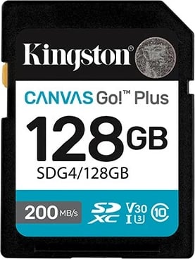 Kartelë memorie Kingston Canvas Go Plus SD 128GB, 200MB/s Kartelë memorie Kingston Canvas Go Plus SD 128GB, 200MB/s