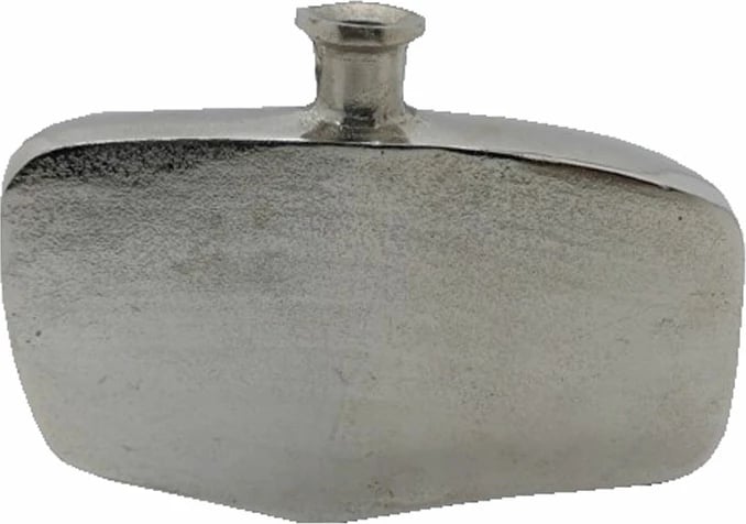 Vazo Anzac, alumin, ngjyrë argjendi-nikel, 30x5x22cm Vazo Anzac, alumin, ngjyrë argjendi-nikel, 30x5x22cm