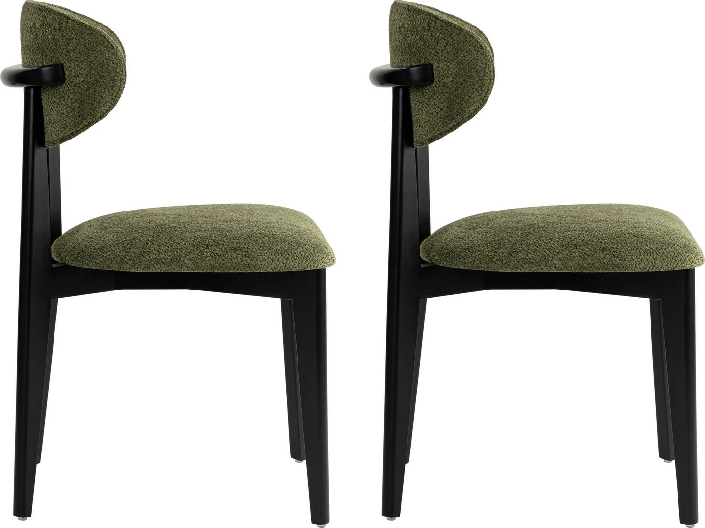 Set karrigesh (2 copë), Skye Decor, Lionte, e gjelbër, e zezë