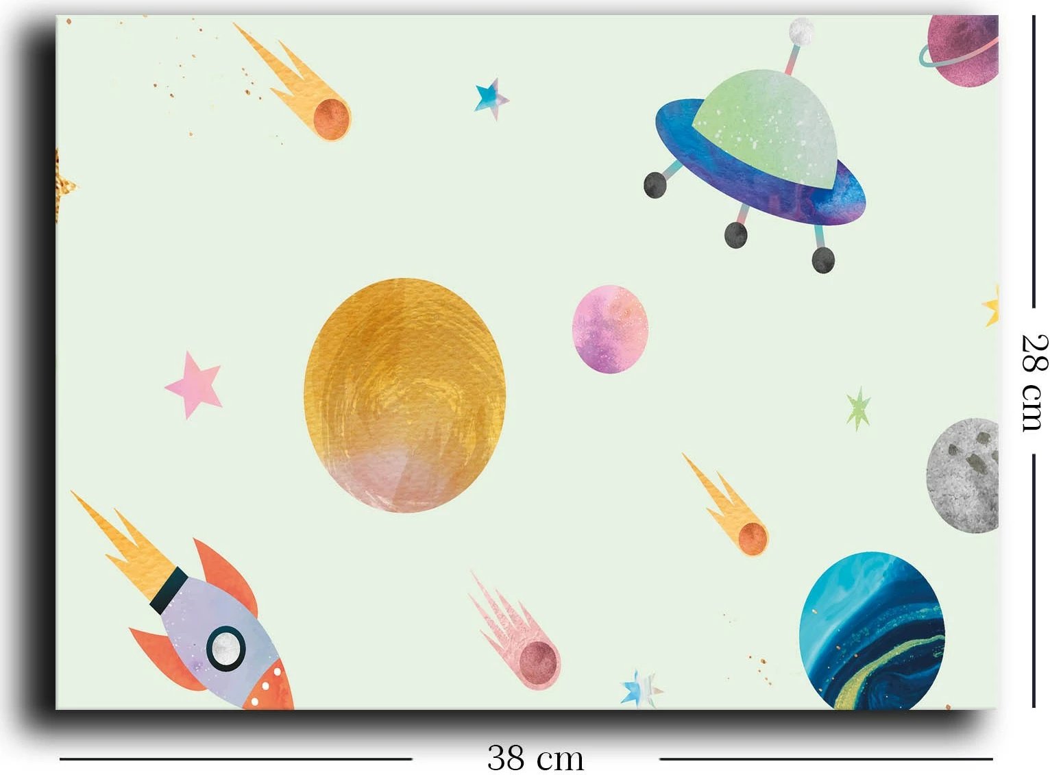 Pikturë dekorative në kanavacë, shumëngjyrëshe, Wallity, 28x38cm