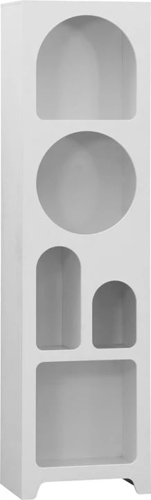 Raft librash Emersi, MDF, ngjyrë e bardhë, 48x35x180cm