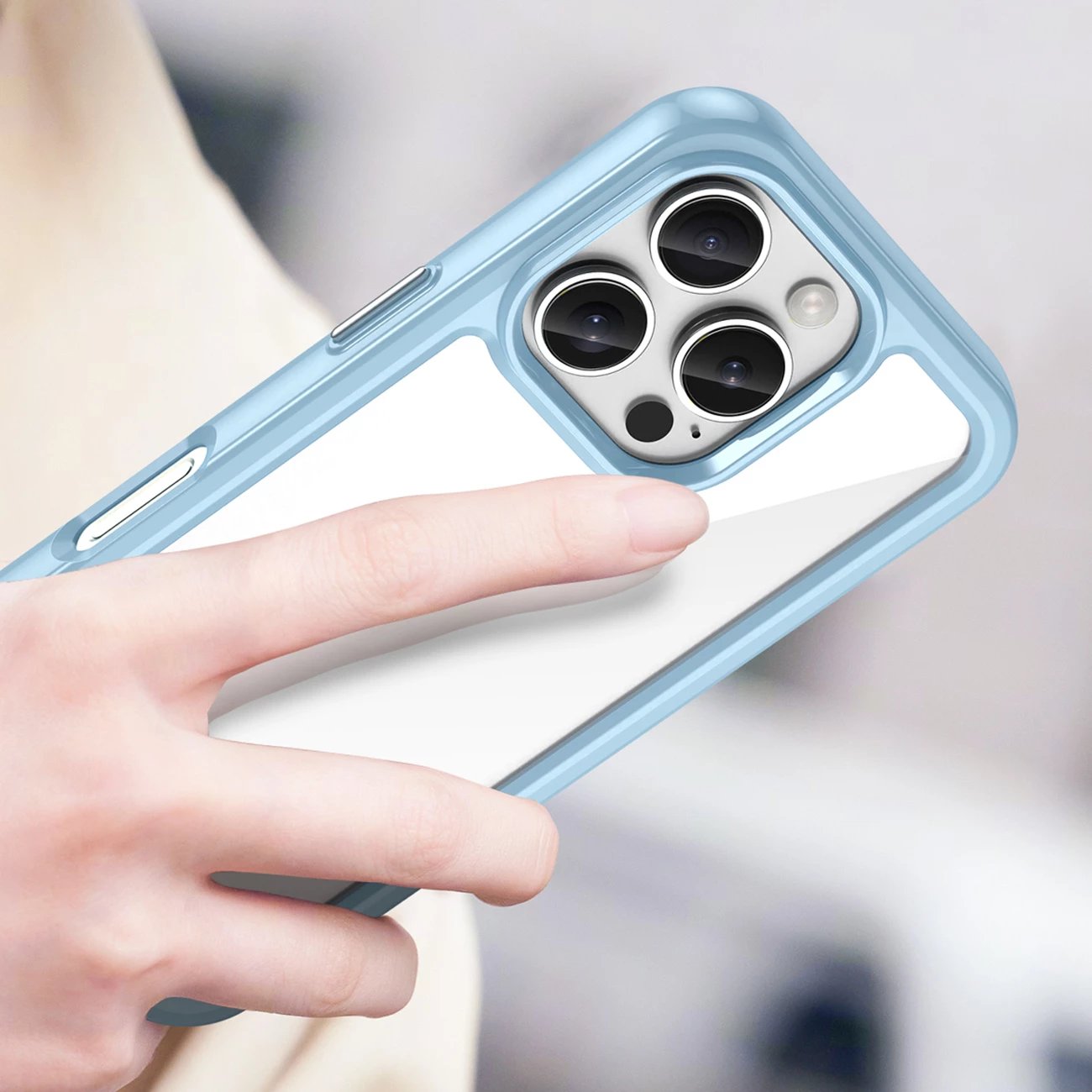 Mbështjellës Hurtel Outer Space Case për iPhone 16 Pro Max, kaltër