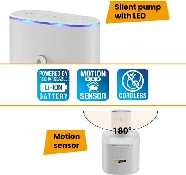 Burim uji për kafshë FERPLAST Astra, 3L, i bardhë