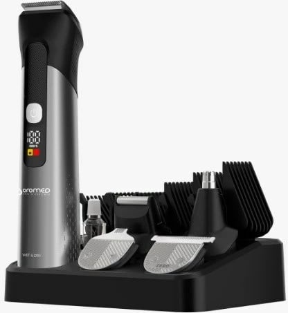 Makinë rroje multifunksionale Oromed ORO-TRIMMER ALL IN ONE, 1200 mAh, e zezë/argjendtë