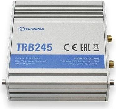 Gateway industrial Teltonika TRB245, Dual SIM LTE, Gri