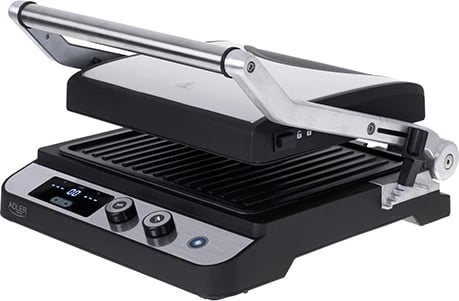 Grill elektrik, Adler, AD 3059, LED 2‑në‑1, 3000W, temperaturë 60‑230°C, timer 1‑99 min, dy palë pllaka