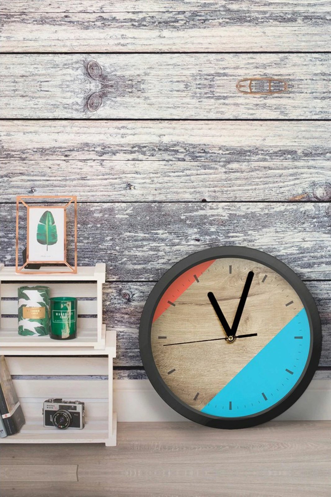 Orë dekorative MDF, shumëngjyrëshe, Wallity, Artavessa3Dclock10