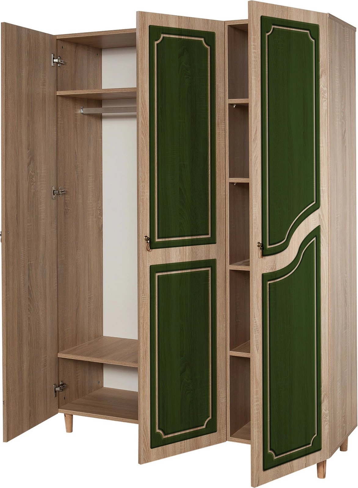 Dollap garderobe Skye Decor, ngjyrë lisi Sonoma, Mode-623