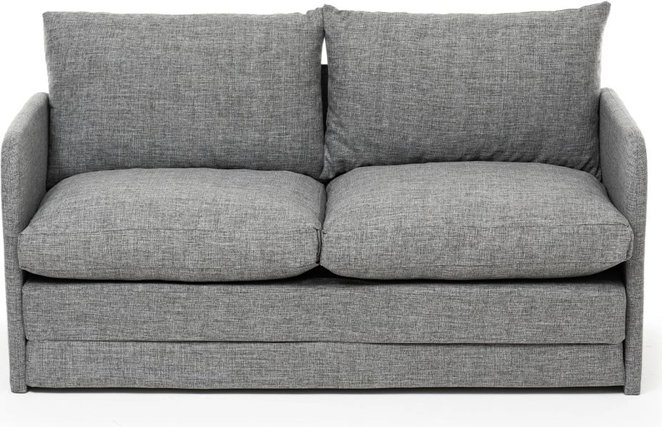 Divan-krevat dy ulëshe, Saga, ngjyrë gri e çelët