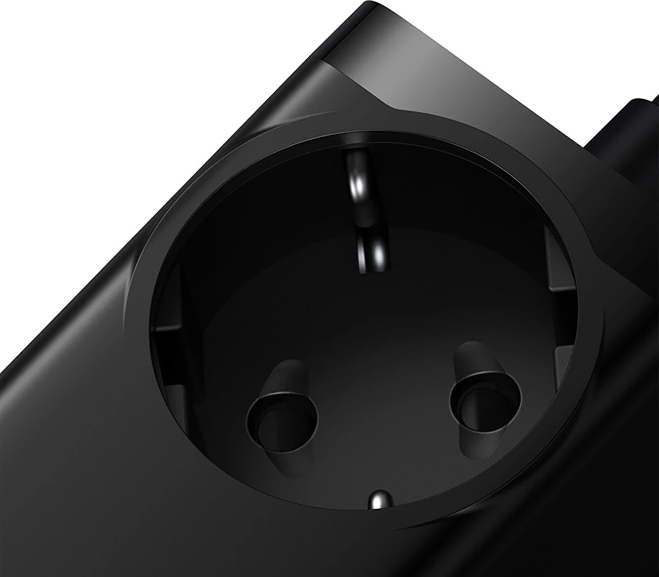 Stacion karikimi Baseus GaN3 Pro 65W EU me 2x USB-C, 2x USB-A dhe kabllo USB-C 100W 1m, Zi