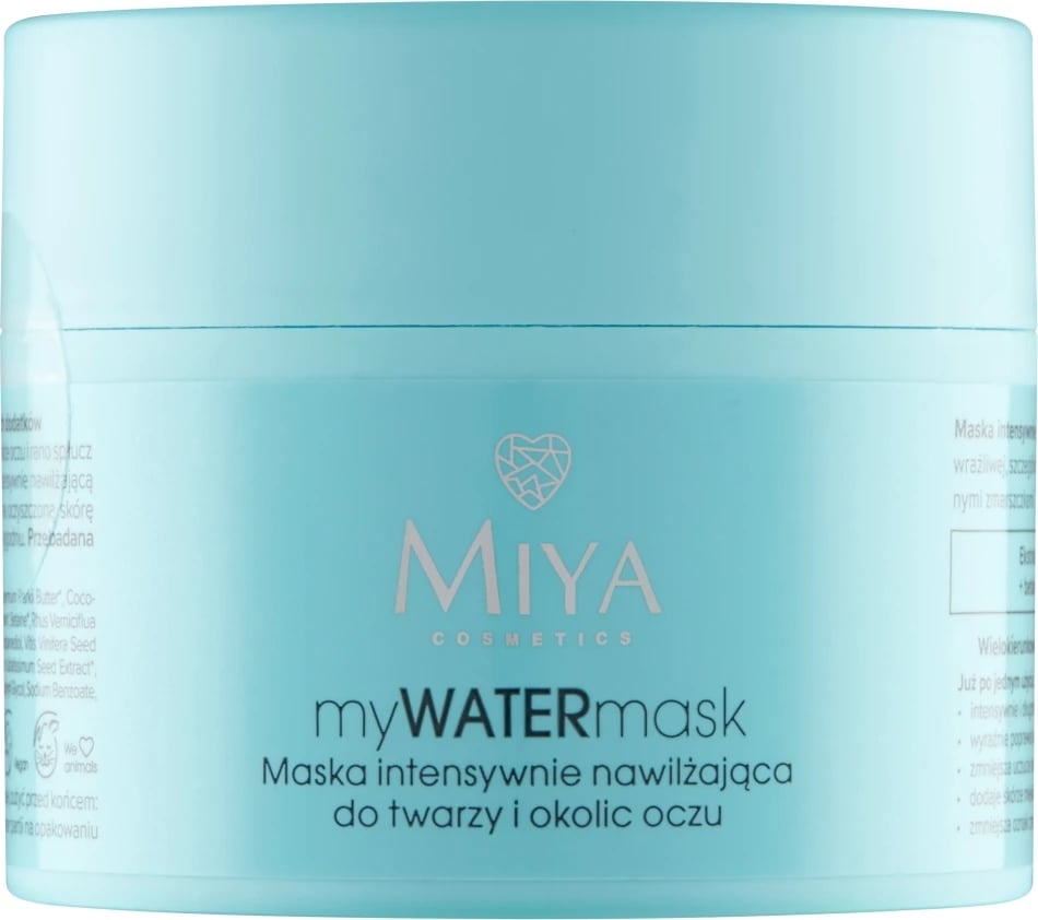 Maskë fytyre dhe sy Miya Cosmetics MyWATERmask për femra 50ml