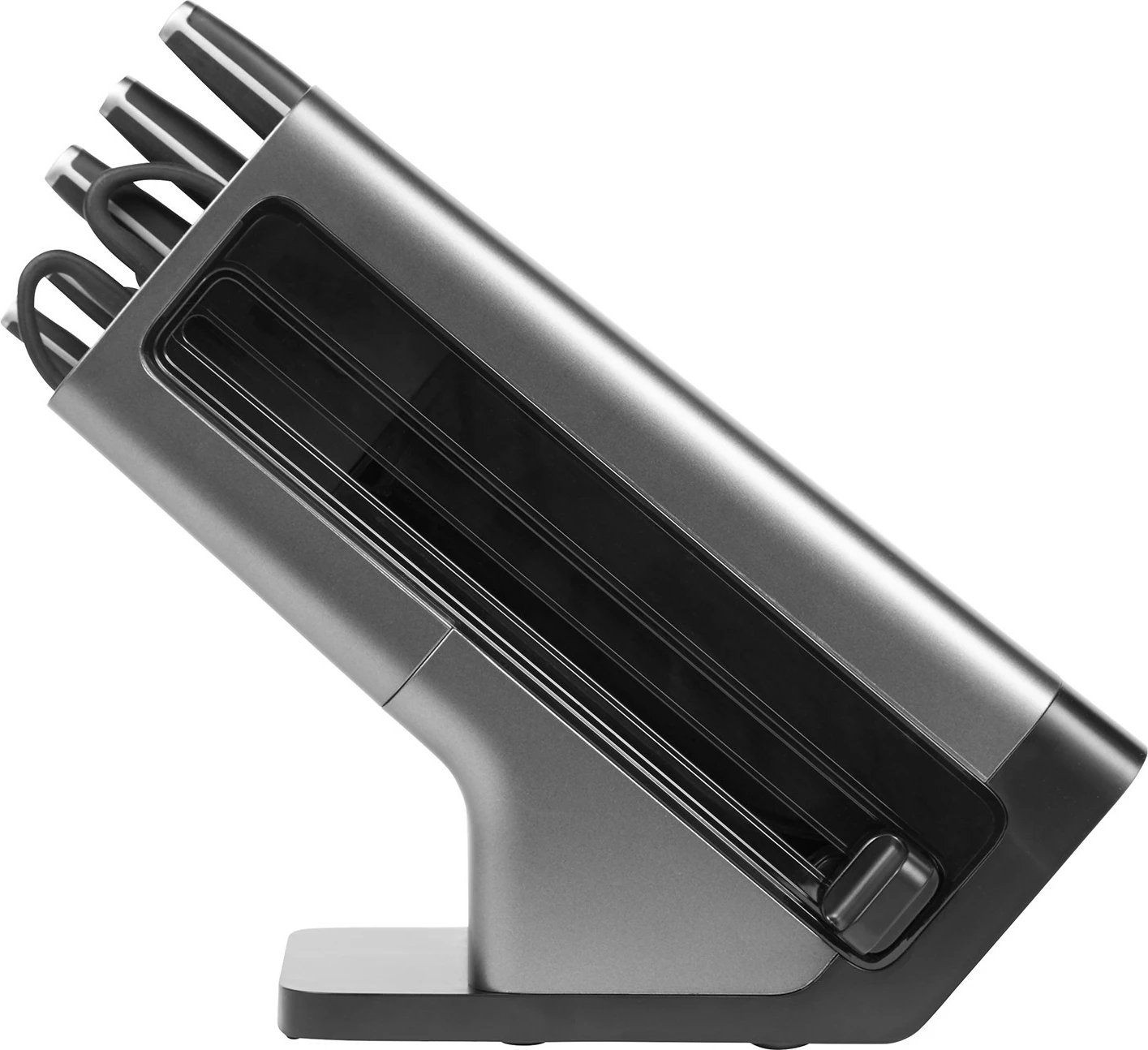 Set thika Ninja StaySharp me bllok mprehës, inox, zi/argjendtë