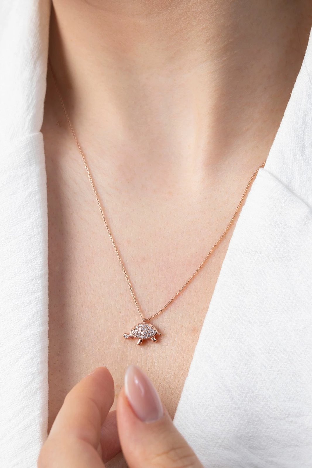 Qafore argjendi Elika Silver, ngjyrë rozë, ELKSLVR7804R