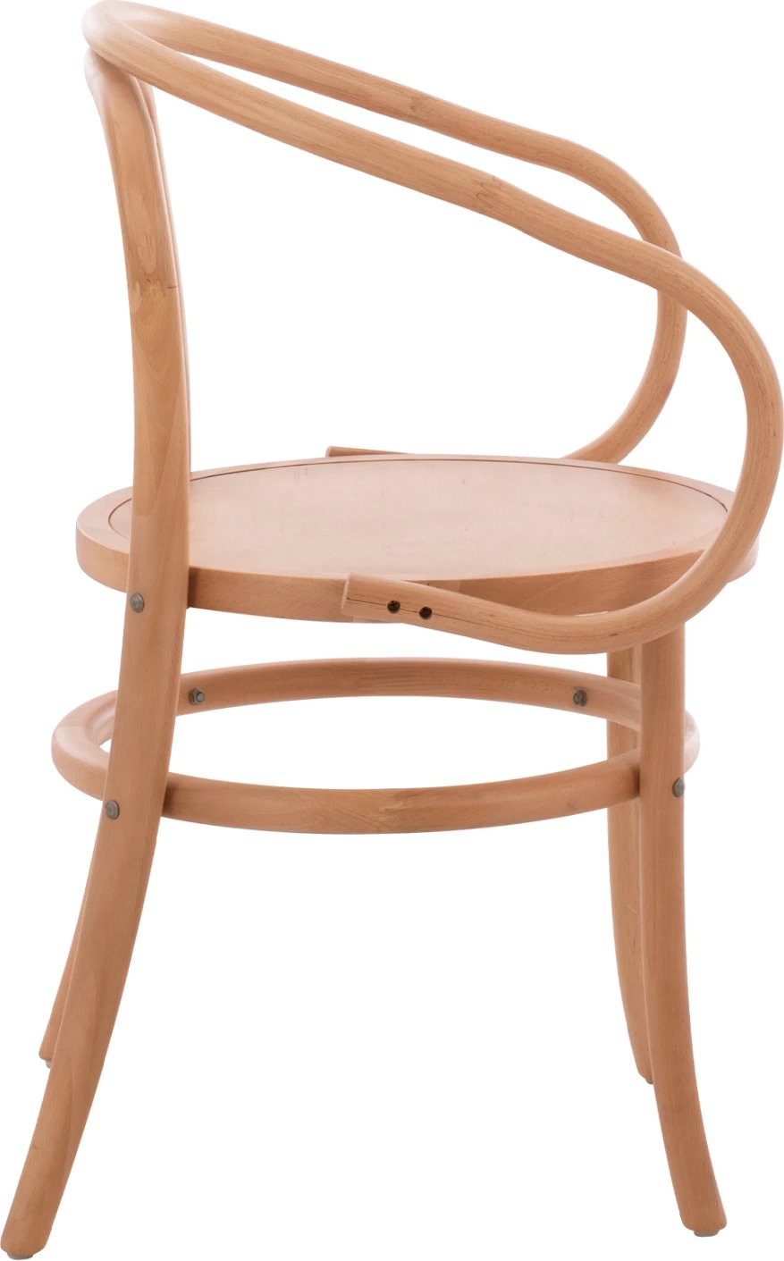 Karrige druri me krahë, dru ahu, ngjyrë natyrale, FH8746.01, 56x52x82 cm