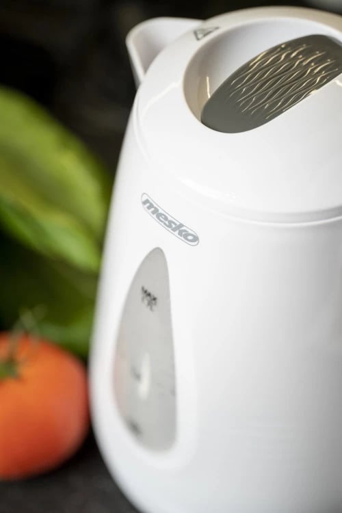 çajnik elektrik, Adler Mesko, MS1261, 1.7 L, 2200W, plastikë, i bardhë/gri