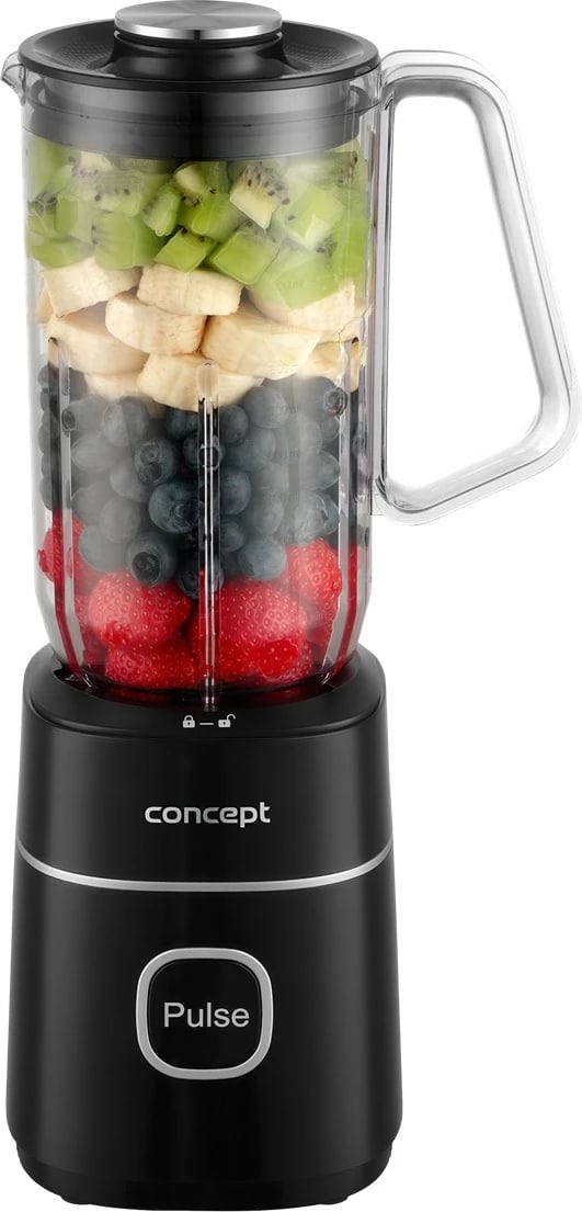 Blender, Concept SM3490, 700 W, Tritan 1 L + 570 ml + 400 ml, mulli për erëza, e zezë