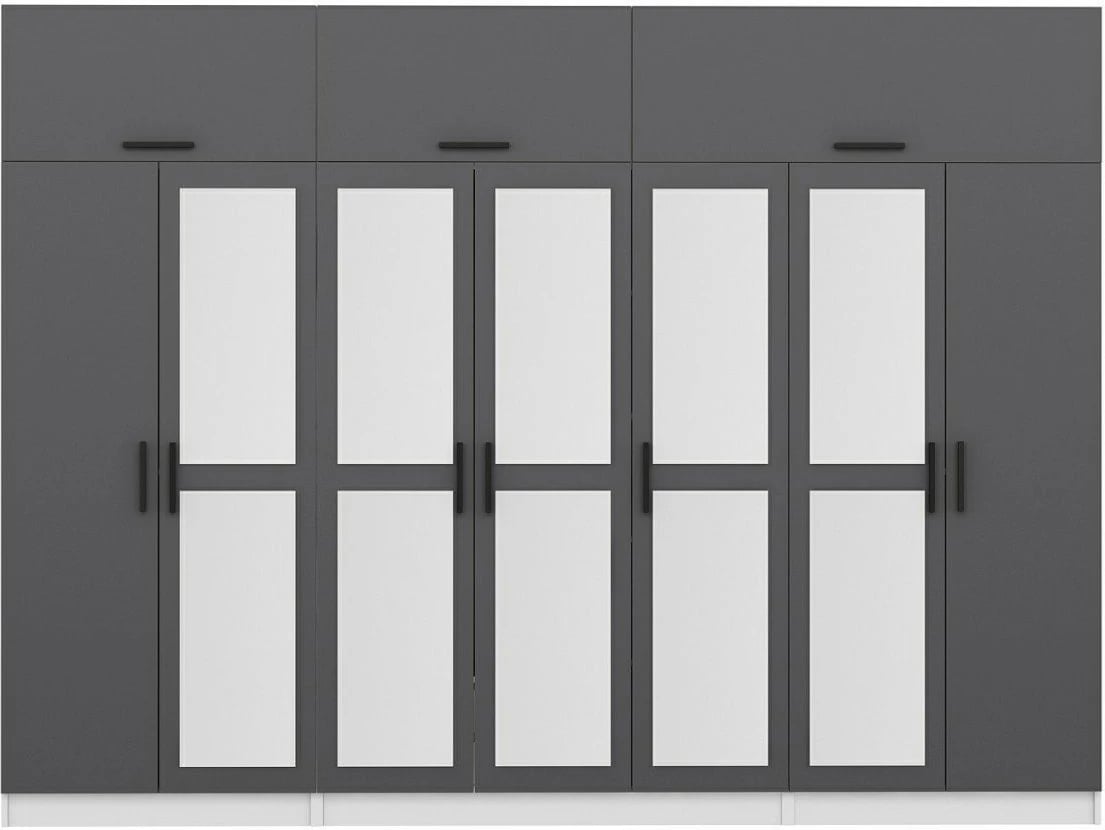 Dollap Skye Decor, anthracite dhe i bardhë, 5255