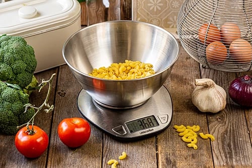 Peshore kuzhine Adler MS 3152, kapacitet 5kg, saktësi 1g, tas 2L, çelik inox, INOX